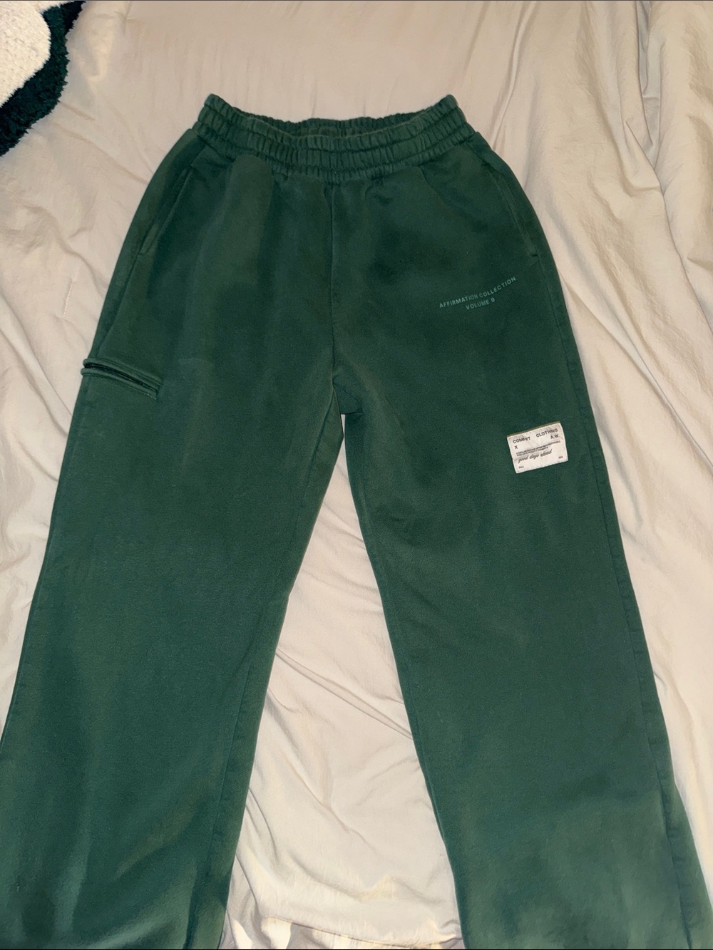 Comfrt Green Affirmation Sweatpants